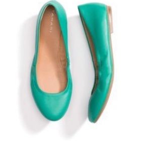 Tahari Teal Flats